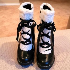 BCBGeneration Palli Faux Shearling Trim Bootie